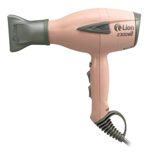 Imagem 2 de 9 de Kit Prancha Azul Secador Rosa 220v Lion Progressiva 500g