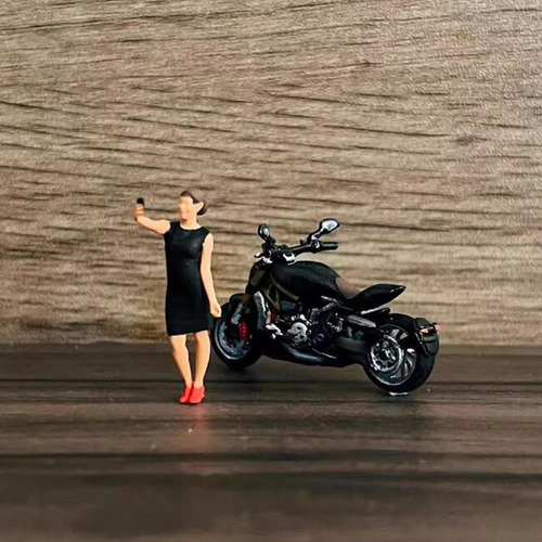 1/64 Escala Diorama Figuras Elegantes Decoración Estilo F