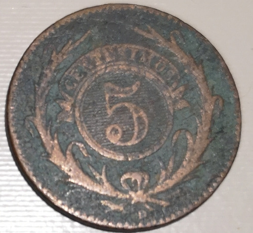 5 Centésimos 1857