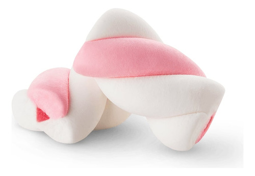 Marshmallow Torção Rosa Recheado 220g - Docile