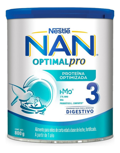 Leche Nan 3 Optipro® Con Hmo 800g