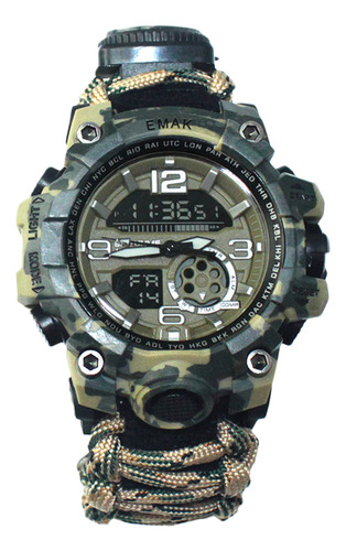 Reloj De Supervivencia Para Acampar Al Aire Libre, Pulsera M
