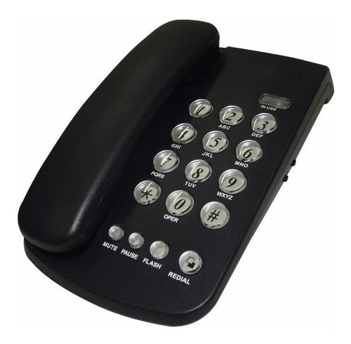 Telefono Fijo Alambrico Sobremesa Mute Rediscado Auricular