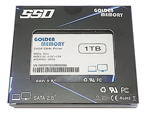 Disco Solido Ssd 1tb Golden 2.5, Sata, Laptop, Pc, Nuevos