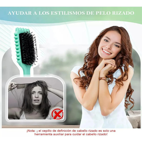 Pincel Bounce Curl Brush, Define Style Rizado Peine