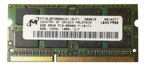 Memoria RAM  2GB 1 Micron MT16JSF25664HZ-1G1F1