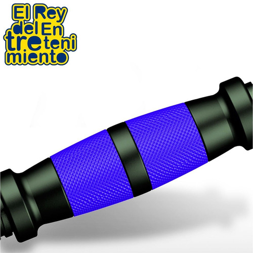 Imagen 6 de 9 de Set 2 Mancuernas + Barra 3en1 + 30kg Disco Pesa Pvc - El Rey