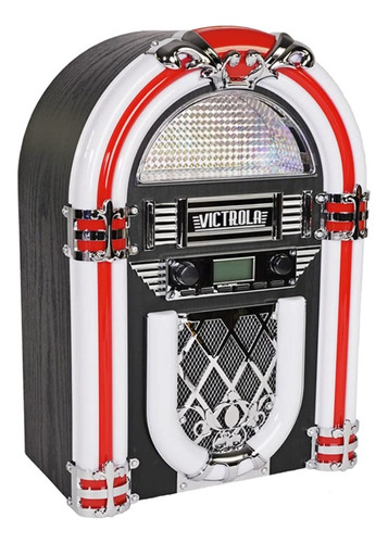 Victrola Bluetooth Luz Led Am Fm Vintage 