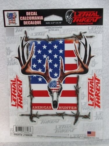 Lethal Threat Designs American Hunter Decal Sticker Lt88 Cck