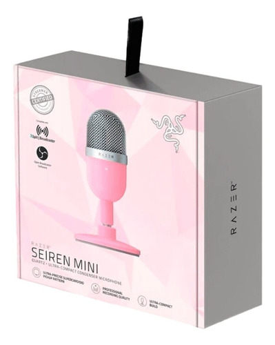 Micrófono Streamer Razer Seiren Mini Quartz Rosado