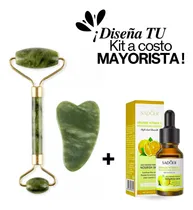 Comprar Rodillo Facial Jade\u002F Roll Jade + Gua Sha Masajeador Facial