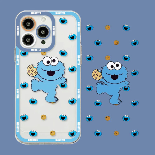 Funda De Teléfono Cartoon Cookie M-monster Para iPhone 15 14
