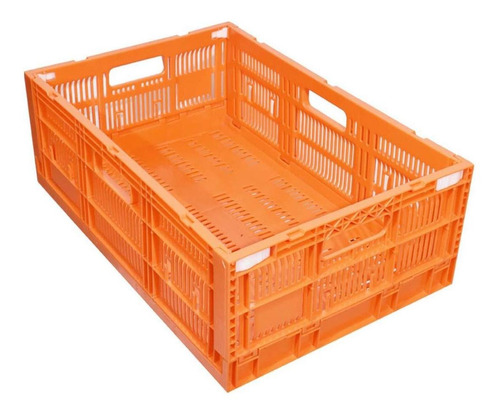 Cajas Colapsable Apilable, Mxhxb-009, 3 Pzas, 21kg, 40x60x21 Color Naranja