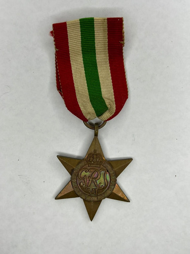 Medalla Original Británica Estrella Italia Segunda Guerra