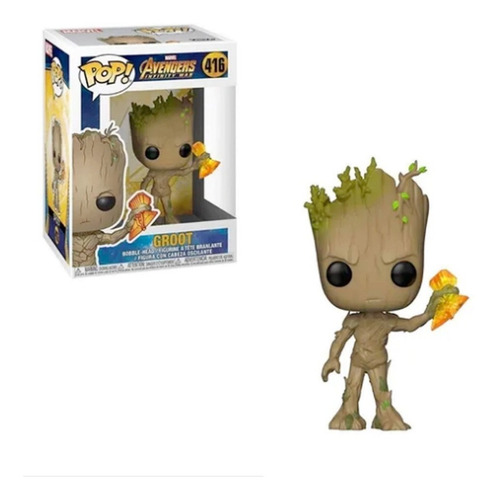 Funko Pop Groot Con Stormbreaker 416 Avengers Infinity War