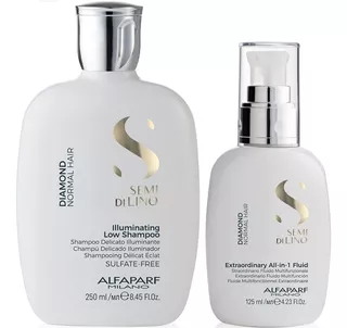 Shampoo Sin Sal 250ml + Crema All In 1 Alfaparf Diamond