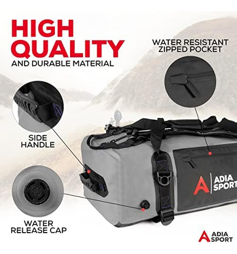 Adia Sport Bolsa De Lona Impermeable Resistente Para Equipos