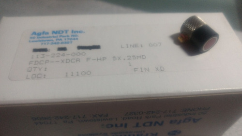 Transductor Contacto Tipo F Ultrasonido 5mhz .25 (Usado)