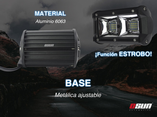 Imagen 4 de 8 de Faro Led Con 72w Luz De Alta Intensidad Con 18 Led Tipo 3030