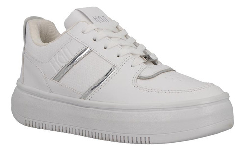 Sneaker Deportivo Pr203357 Suela Goma Alto Liso Blanco