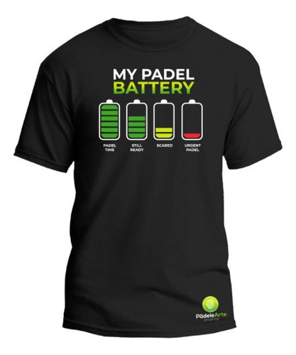 Playera Pádel Caballero Padelearte Mod Padel Battery Talla L