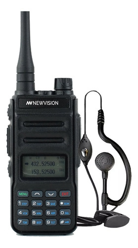 Imagen 2 de 6 de Walkie-talkie Newvision Nw-13a De Color Negro