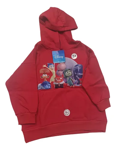 Buzo Infantil Frizado Con Capucha - Intensamente