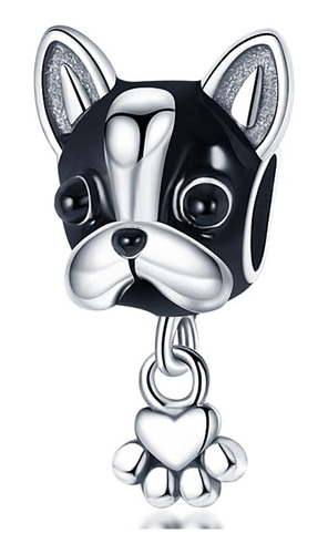 Dije Charm Perrito French Plata 925