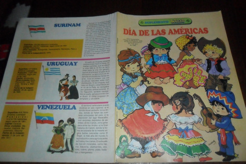 Dia De Las Americas Anteojito 1985 America Bandera Trajes
