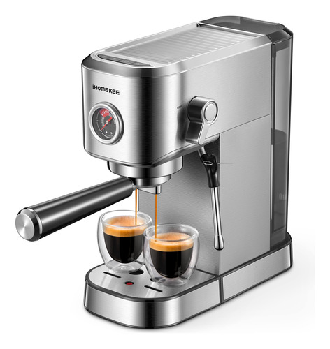 Ihomekee Maquina De Cafe Expreso De 15 Bar, Cafetera Espress