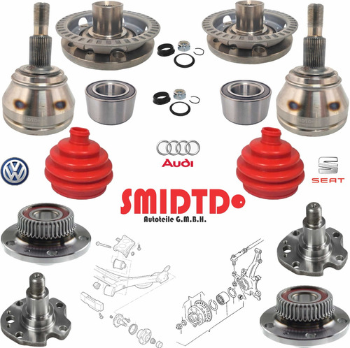 Espigas Rueda Maza Delan Traser Vw Golf Mk4 1.8 Turbo 99-07