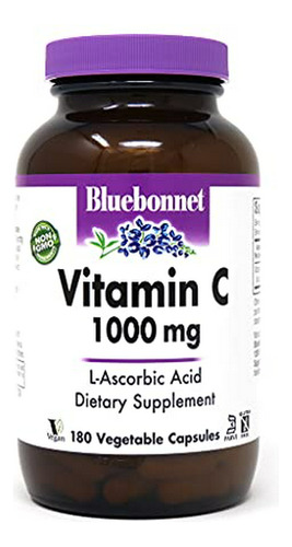 Bluebonnet Nutrition Vitamina C 1000 Mg Cápsulas Vegetales, 
