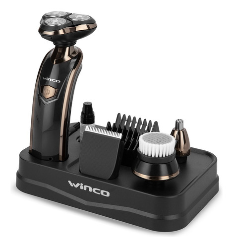 Imagen 1 de 10 de Afeitadora Electrica Maquina Barba Patilla Nariz Oido 4 En 1 Winco W814