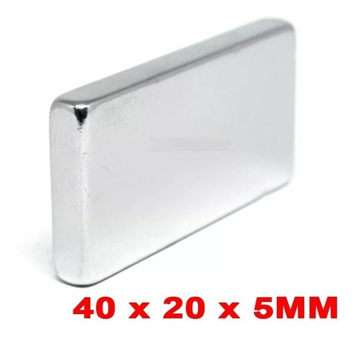 Imã De Neodímio Bloco 40mm X 20mm X 5mm * 1 Peça 40x20x5 Mm