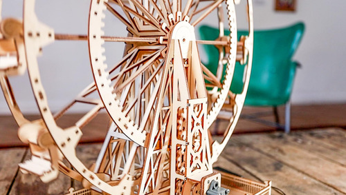 Coasterdynamix Noria Eléctrica De Madera Kit De Modelo De