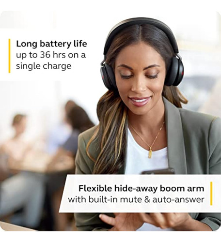 Fone De Ouvido Sem Fio Jabra Evolve2 75 Pc Com Carregamento