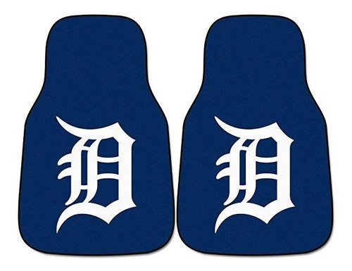 Fanmats Mlb Detroit Tigers Nylon Cara Alfombra De Coche