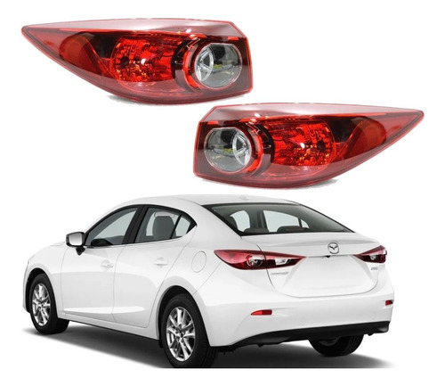 Par Calaveras Mazda 3 2014 2015 2016 Exteriores Sedan Nuevas