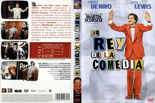 El Rey De La Comedia - Rober De Niro - Martin Scorsese - Dvd