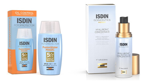 Combo Isdin Hyaluronic Concentrate + Fusion Water Magic