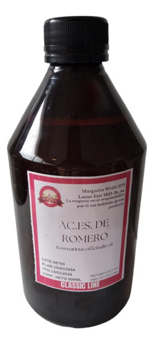 Aceite Esencial De Romero 500cc Aromaterapia