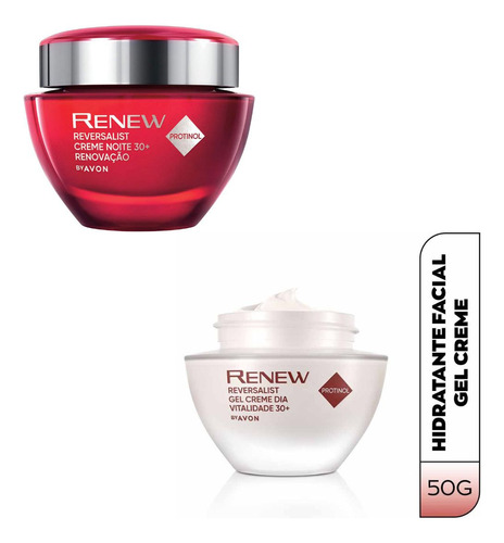 Kit Creme Facial Renew Reversalist Dia + Noite 50g Avon