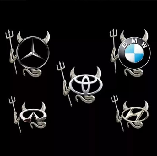 Stickers Calcomanias 3d Demon Diablo Diablito Auto Universal