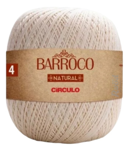 Linha Fio Cordão Barbante Barroco Natural Círculo Nº8 - 700g