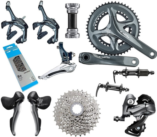 Grupo Shimano Claris R2000 8 Velocidades Kit Bicicleta Ruta