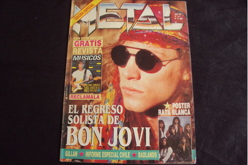 Revista Metal # 147 - Tapa Bon Jovi (c/poster)