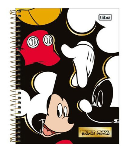 Cuaderno Tapa Dura Tilibra Mickey Mouse 160 Hojas Febo