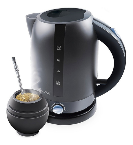 Pava Electrica Negra Jarra Corte Mate Cafe Hervidor Sd 1070