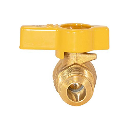 Vlvula De Gas Angular 1/2puLG Fip X 3/8puLG Od Con Manija De