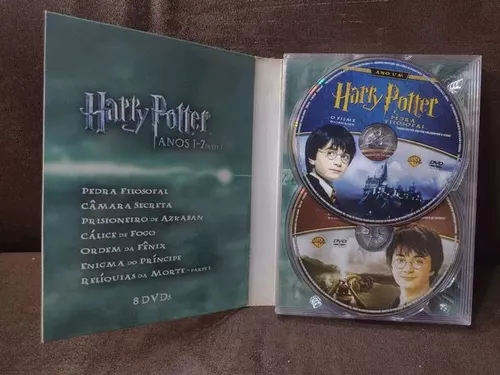 Dvd Harry Potter Coleção Completa 8 Discos Dublado E Legenda